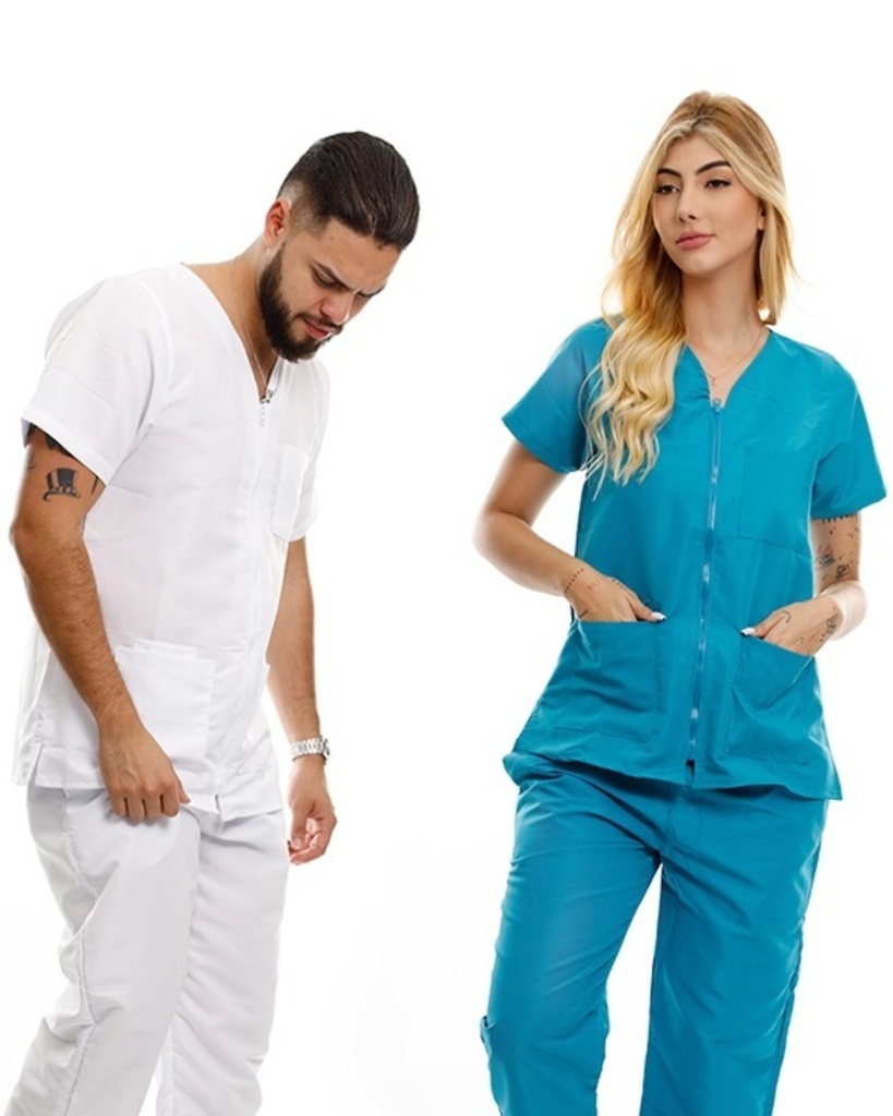 Conjuntos Antifluido Cuello V con Cierre