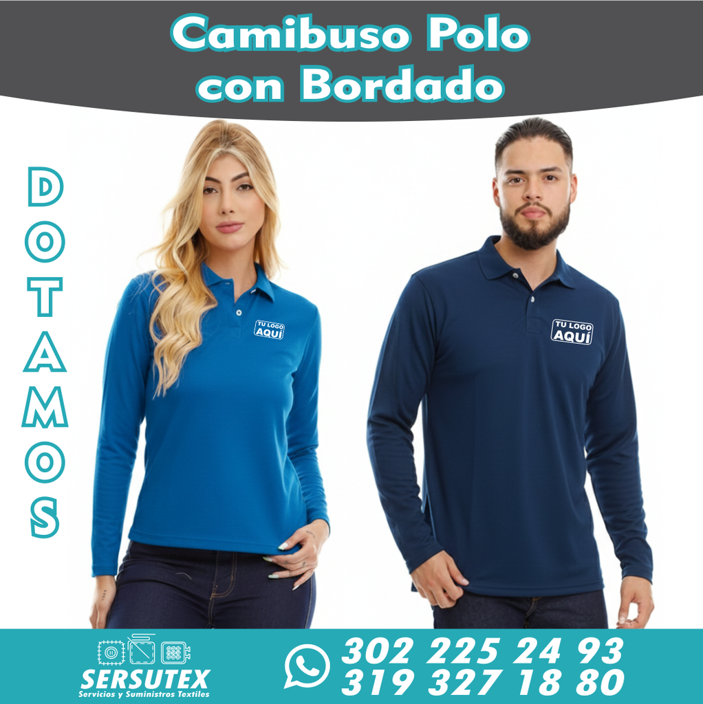 Camibuso Tipo Polo con Bordado logo