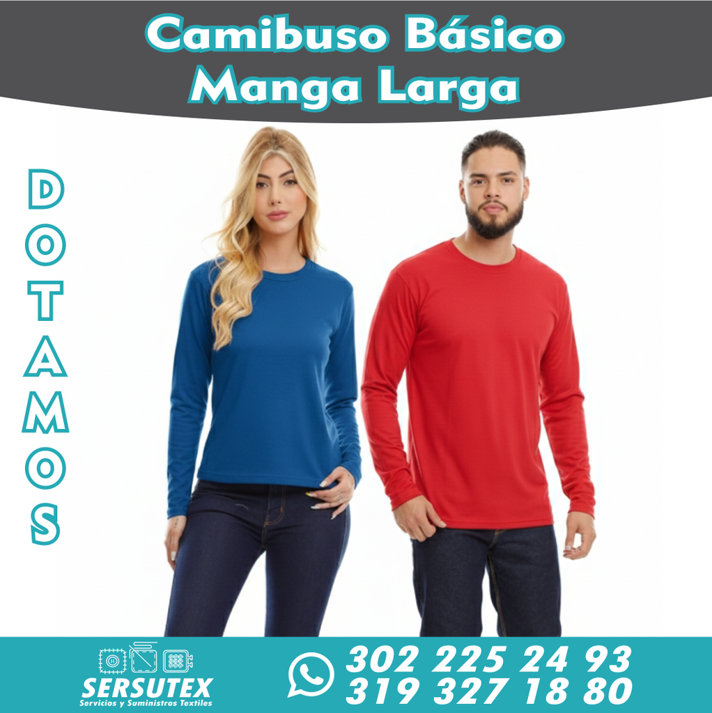 Camibuso Básico Algodón con Bordado Logo