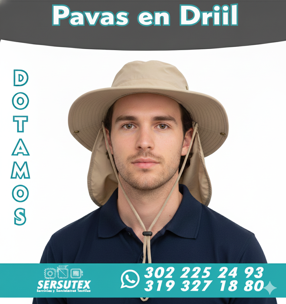 Pavas en tela drill