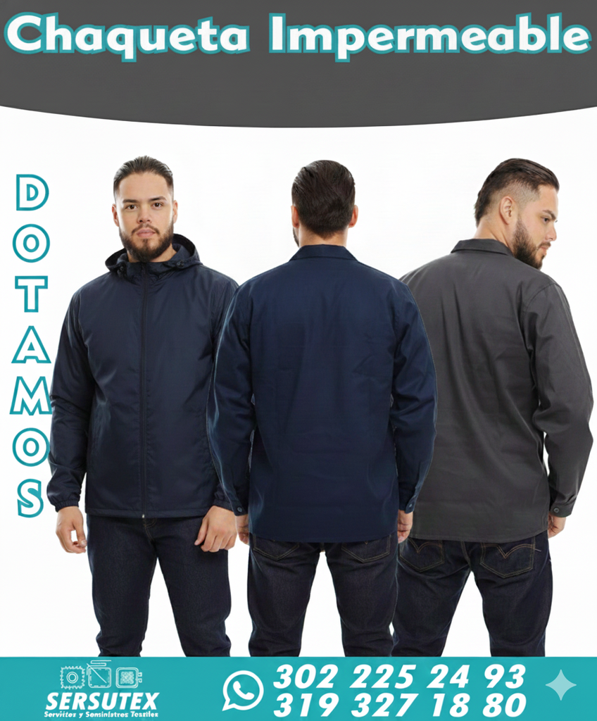 Chaqueta cortavientos impermeable