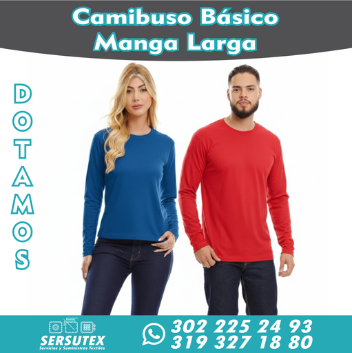 Camibuso Básico Algodón con Bordado Logo