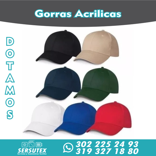 Gorra Acrilica con bordado frontal